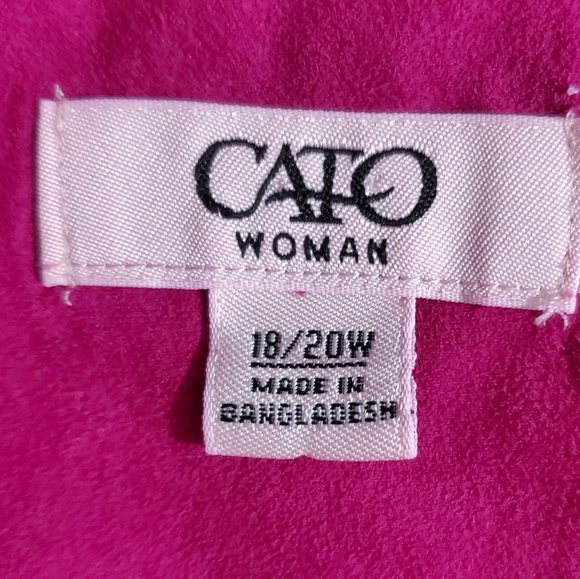Cato Fuschia Faux Suede Jacket - Picture 9 of 11